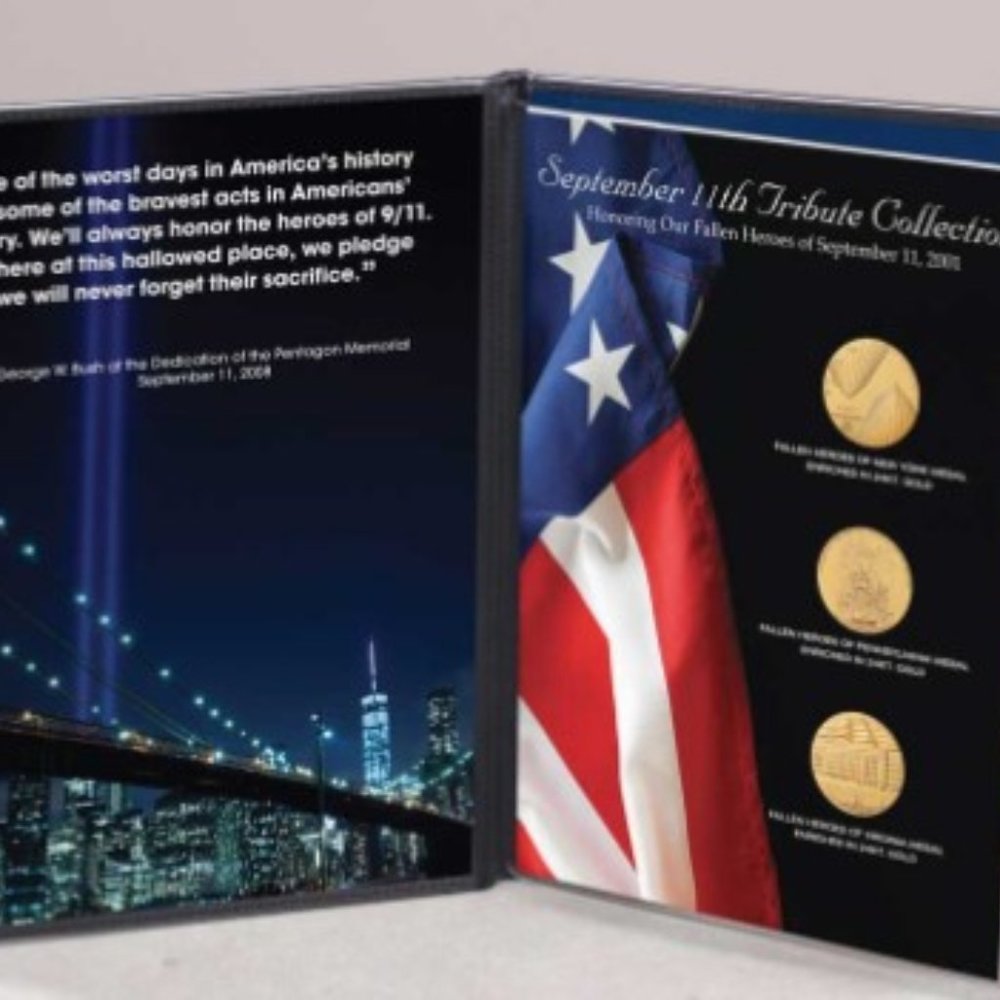 Government medals that honor the fallen heroes of NY, Pennsylvania, and Virginia